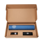 Mandala Yoga Mat Premium Bundle, Includes Yoga Mat 188cm H x 61cm W, Yoga Strap & Steel Hydration Bottle - Midnight Blue In Australia - Darrahopens