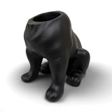 Urban Attitude Maggie Bulldog Planter - Matte Black In Australia - Darrahopens