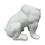 Urban Attitude Maggie Bulldog Planter - Matte White