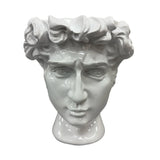 Urban Attitude David Head Planter - Matte White