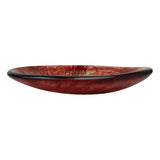 Urban Attitude SHAY Extra Large Bowl Height 6cm lowest 12cm highest by Width 52.5cm x 60cm - Berry Red