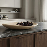 Urban Attitude SHAY Extra Large Bowl Height 6cm lowest 12cm highest by Width 52.5cm x 60cm - Stone Ivory