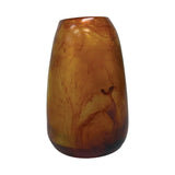 Urban Attitude RACH Large Vase Height 25.5cm, Width 17cm, Opening 6cm x 9cm - Burnt Amber