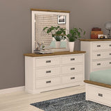 Storage Bedroom Suite Drawers Miami White Colour with Dresser in Queen