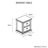 Storage Bedroom Suite Drawers Miami White Colour with Dresser in Queen