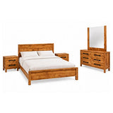King Bedroom Suite – 5 Piece Set with Dresser & Tallboy in Oak Finish In Australia - Darrahopens