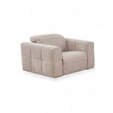 1 Seater Fabric Power Recliner with Power Headrest & Zero-Wall Design