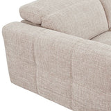 2 Seater Fabric Power Recliner with Power Headrest & Zero-Wall Design