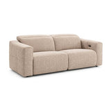 3 Seater Fabric Power Recliner with Power Headrest & Zero-Wall Design