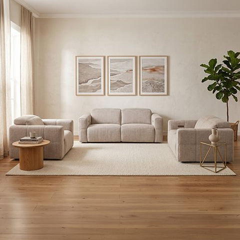Multiple Seater Fabric Power Recliner with Power Headrest & Zero-Wall Design In Australia - Darrahopens