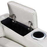 3+1+1 Seater Power Recliner Sofa Set with LED Light In Grey