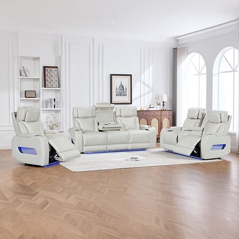 3+2+1 Seater Power Recliner Sofa Set with LED Light In Grey