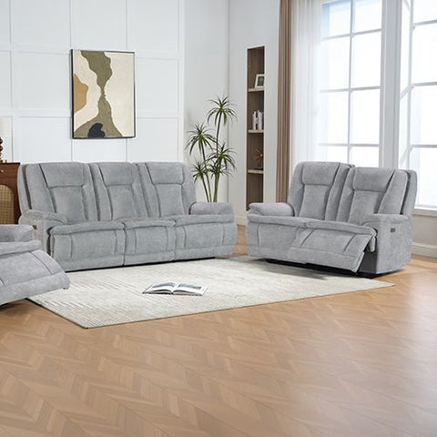 3+2 Seater Power Recliner Sofa Set in Grey