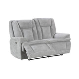 3+2+1 Seater Power Recliner Sofa Set in Grey