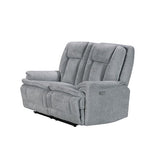 3+2 Seater Power Recliner Sofa Set in Grey