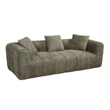 Frameless Compressed Fabric 3 Seater Sofa