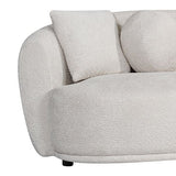 4 Seater Curved Fabric Sofa