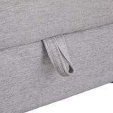 Fabric Electric Recliner Grey Chaise Sofa with Storage