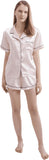 Silk Short Pyjama Set - Pink, Medium - Soft & Luxurious Sleepwear for Relaxation - Breathable Comfort for Restful Nights