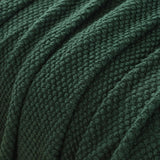 Gioia Casa Micro Plush Knitted Woven Throw Blanket - Forest
