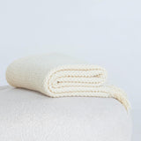 Gioia Casa Micro Plush Knitted Woven Throw Blanket - Snow