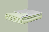 Ice Cooling Reversible Comforter/Blanket/Quilt - Green and Grey, Single/Double - Soft Lightweight Breathable for Hot Weather - Emphasizing Comfort, Cooling, and Suitability for Hot Weather