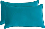 Vintage Washed Microfibre Sheet Set (Teal, Single)