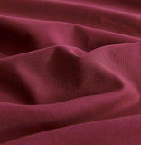 Vintage Washed Microfibre Quilt Cover Set (Burgundy, Double)