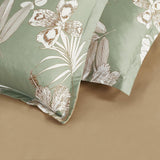 Print Microfibre Quilt Cover Set - Ultra Soft with Zipper Closure (Ellie, Double Size)