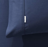 Gioia Casa Bamboo Cotton Blend All Season Bedding Set - Navy Blue - Queen Size