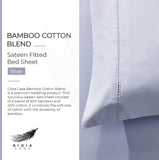 Gioia Casa Bamboo Cotton Blend All Season Bedding Set - Silver - Queen Size