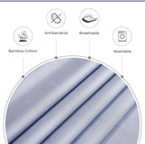 Gioia Casa Bamboo Cotton Blend All Season Bedding Set - Silver - Queen Size