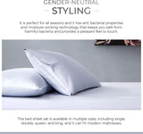 Gioia Casa Bamboo Cotton Blend All Season Bedding Set - Silver - Queen Size