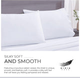 Gioia Casa Bamboo Cotton Blend All Season Bedding Set - White - Queen Size