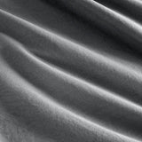 CleverPolly Vintage Washed Microfibre Quilt Cover Set (3Pcs) - Grey - Queen Size