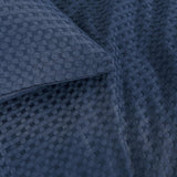 CleverPolly 100% Premium Waffle Microfibre Quilt Cover Set (3Pcs) - Indigo - Queen