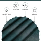 Gioia Casa Bamboo Cotton Blend All Season Bedding Set - emerald Green - King Size