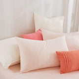 Gioia Casa 100% Jersey Cotton Quilt Cover Set - Pink - King