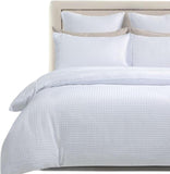 CleverPolly 100% Premium Waffle Microfibre Quilt Cover Set (3Pcs) - White - King