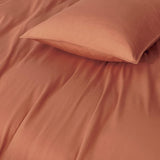 Gioia Casa 100% Cotton Vintage Washed Bed Quilt Cover Set (3Pcs) - Brick - King Size