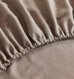 Vintage Washed Microfibre Sheet Set (Truffle, King)