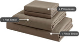 Vintage Washed Microfibre Sheet Set (Truffle, King)