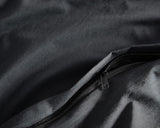 CleverPolly Vintage Washed Microfibre Quilt Cover Set (3Pcs) - Black - Super King Size