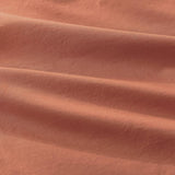 Gioia Casa 100% Cotton Vintage Washed Bed Quilt Cover Set (3Pcs) - Brick - Super King Size