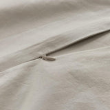 Gioia Casa 100% (3Pcs) Cotton Vintage Washed Bed Quilt Cover Set - Natural - Super King Size