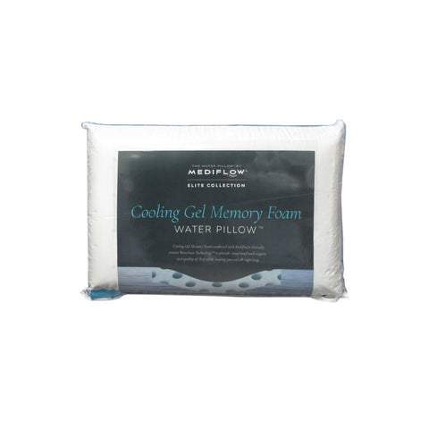 Mediflow Elite Premium Fiber Cooling Gel Memory Foam Water Pillow 44 x 66 cm