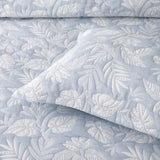 Bianca Laurieton Blue Jacquard Botanical Bedspread Set King