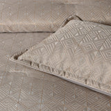 Bianca Bellagio Gold 6 Pcs Jacquard Geometric Comforter Set Super King