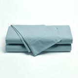 Bianca Heston Cotton Percale Sheet Set Steel Blue Super King