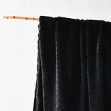 Bianca Tambar Black Faux Fur Throw Rug 130 x 170 cm